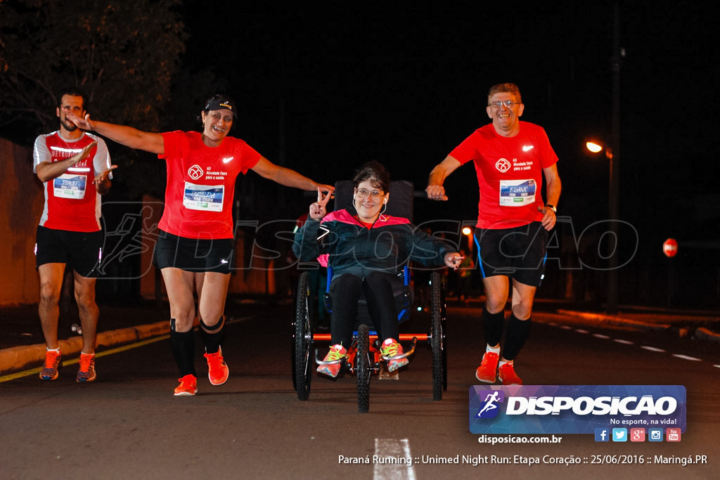 Unimed Night Run: Etapa Coração :: Paraná Running 2016