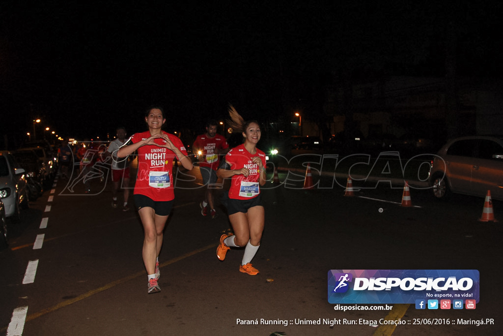 Unimed Night Run: Etapa Coração :: Paraná Running 2016