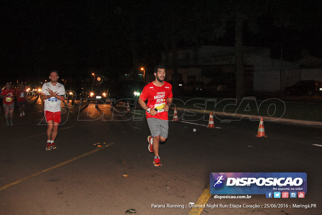 Unimed Night Run: Etapa Coração :: Paraná Running 2016