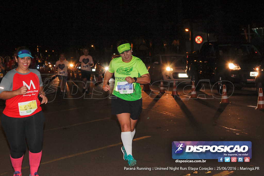 Unimed Night Run: Etapa Coração :: Paraná Running 2016