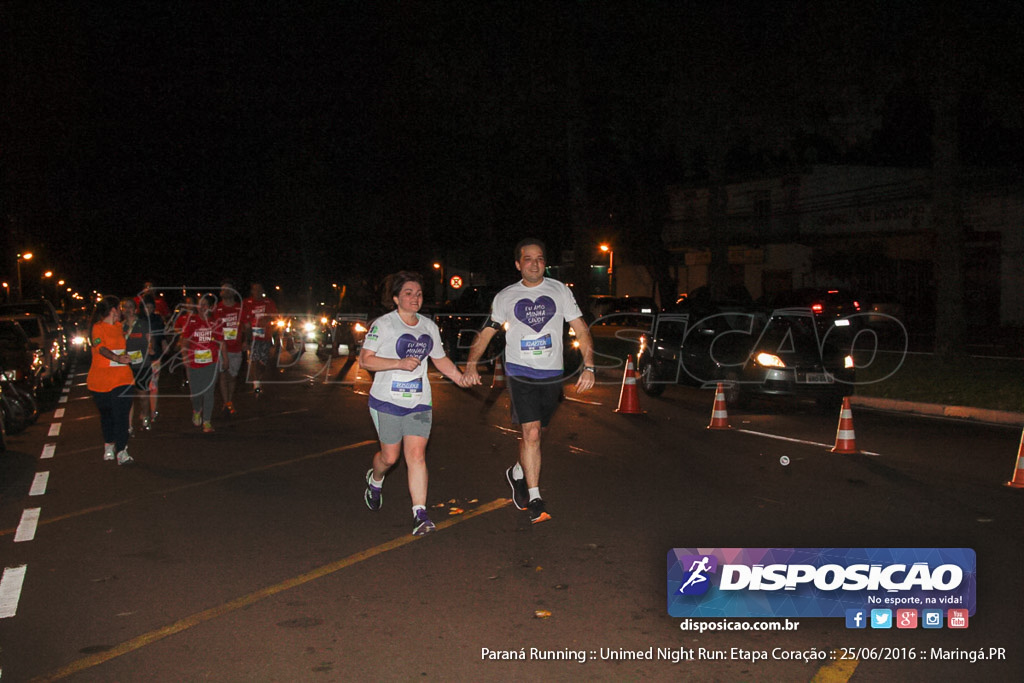 Unimed Night Run: Etapa Coração :: Paraná Running 2016