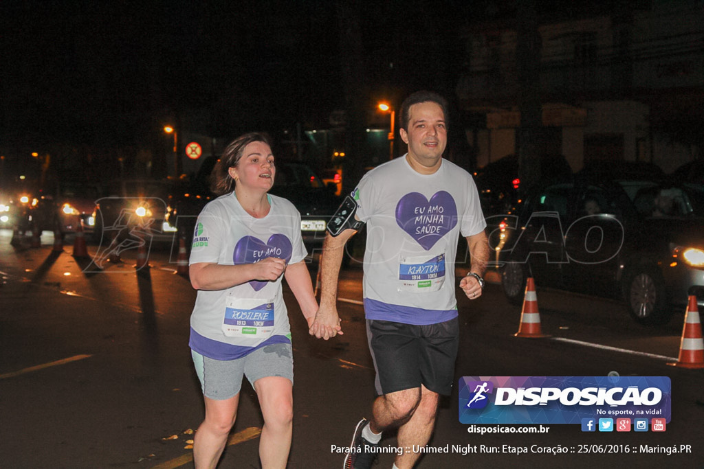 Unimed Night Run: Etapa Coração :: Paraná Running 2016