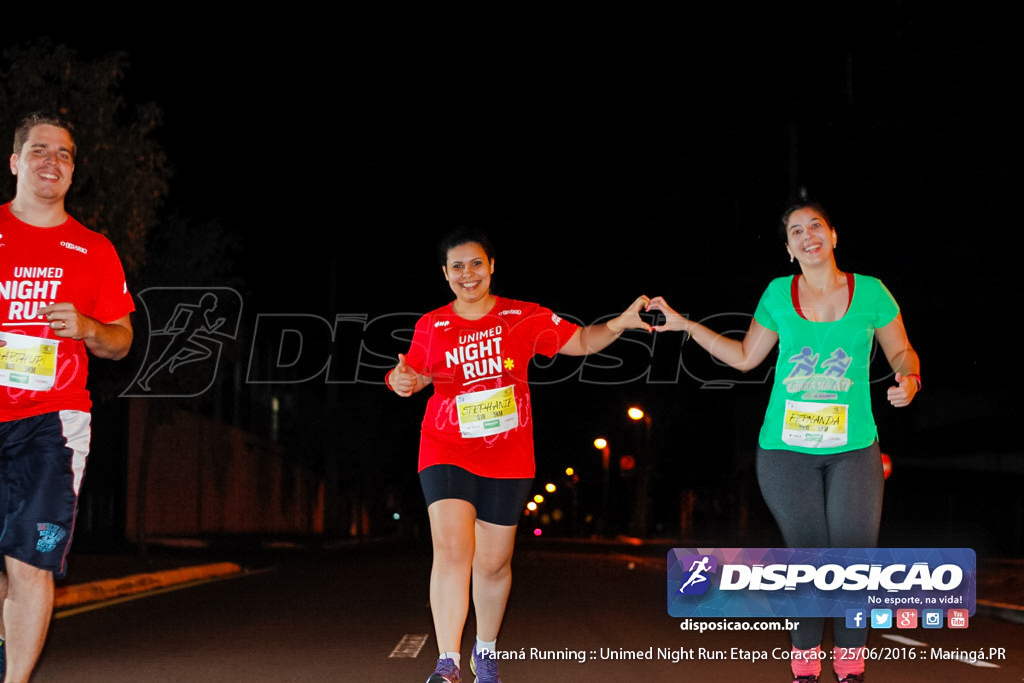 Unimed Night Run: Etapa Coração :: Paraná Running 2016