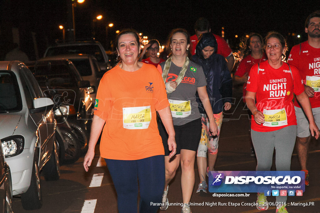 Unimed Night Run: Etapa Coração :: Paraná Running 2016