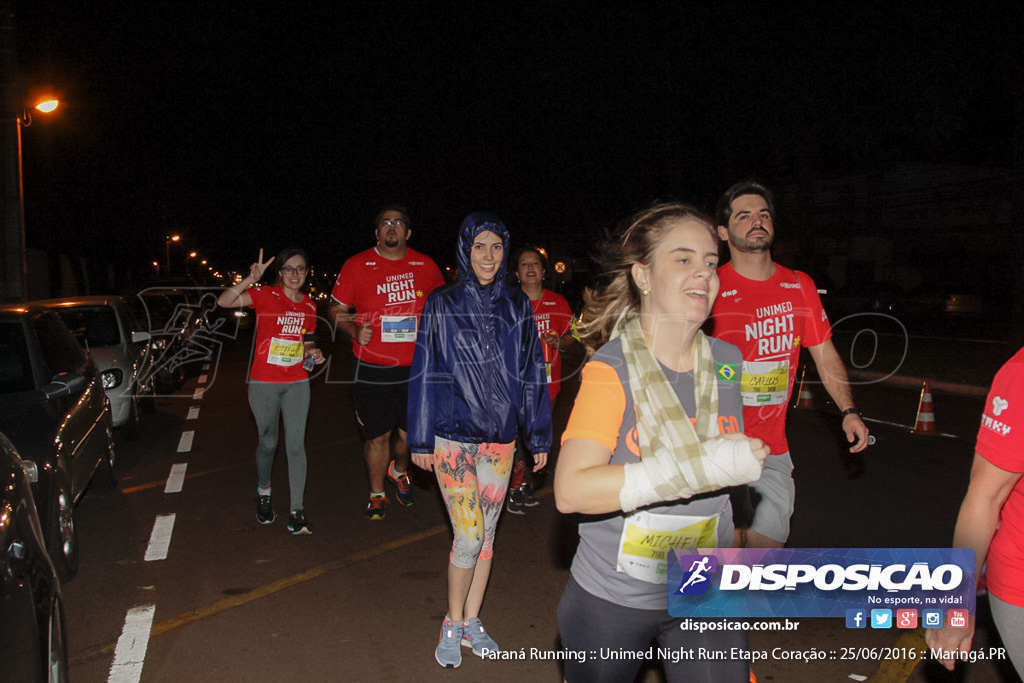 Unimed Night Run: Etapa Coração :: Paraná Running 2016