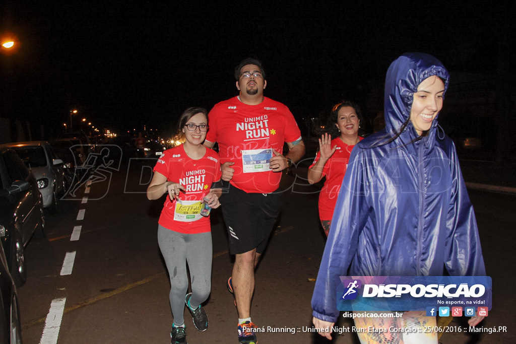 Unimed Night Run: Etapa Coração :: Paraná Running 2016