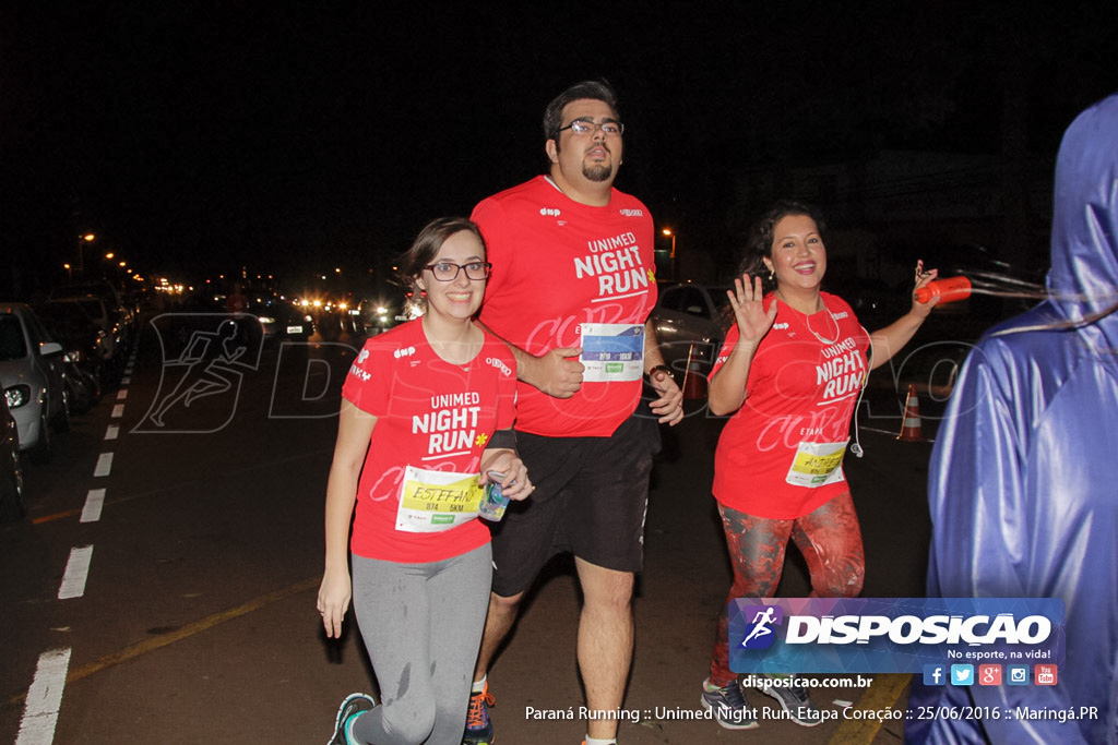 Unimed Night Run: Etapa Coração :: Paraná Running 2016