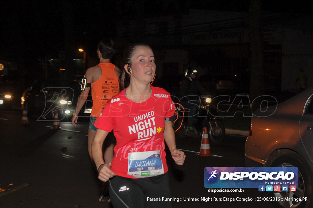 Unimed Night Run: Etapa Coração :: Paraná Running 2016