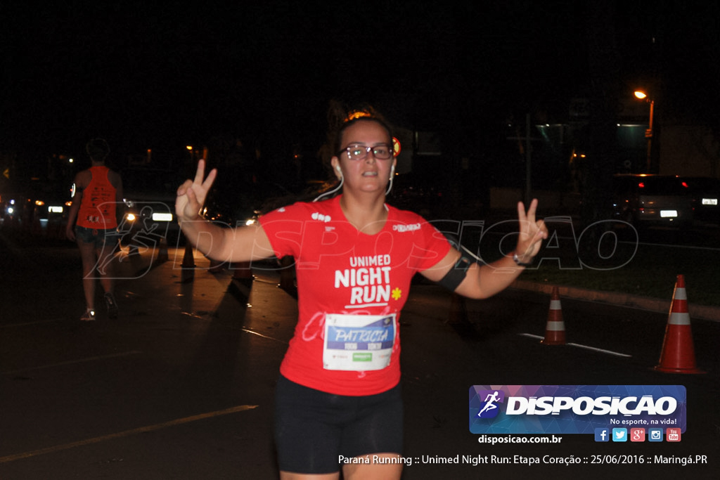 Unimed Night Run: Etapa Coração :: Paraná Running 2016