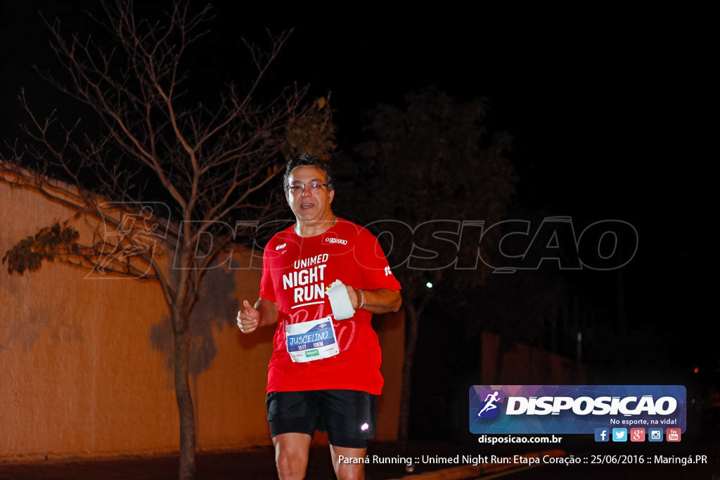 Unimed Night Run: Etapa Coração :: Paraná Running 2016