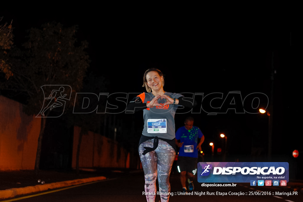 Unimed Night Run: Etapa Coração :: Paraná Running 2016