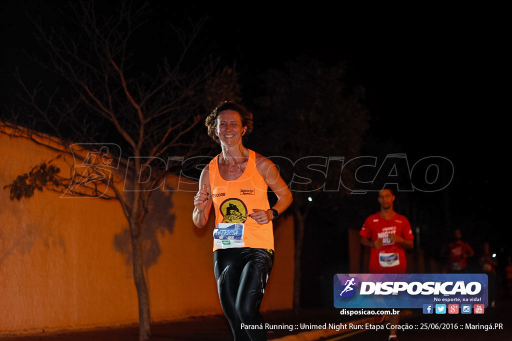 Unimed Night Run: Etapa Coração :: Paraná Running 2016