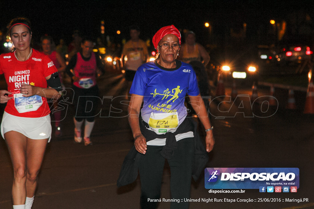 Unimed Night Run: Etapa Coração :: Paraná Running 2016