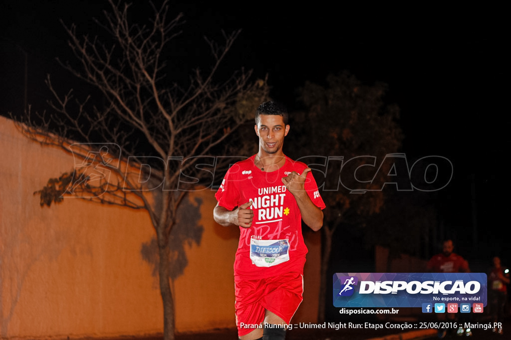 Unimed Night Run: Etapa Coração :: Paraná Running 2016