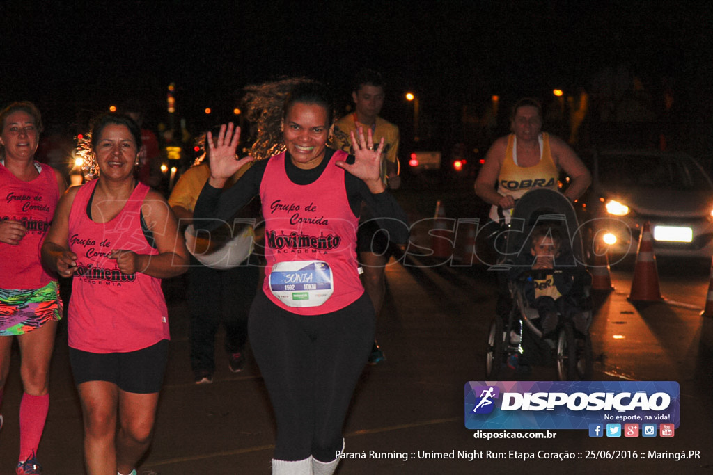 Unimed Night Run: Etapa Coração :: Paraná Running 2016