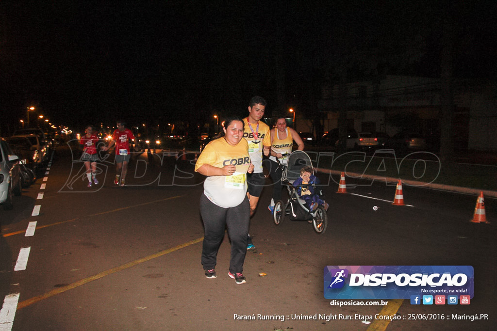 Unimed Night Run: Etapa Coração :: Paraná Running 2016