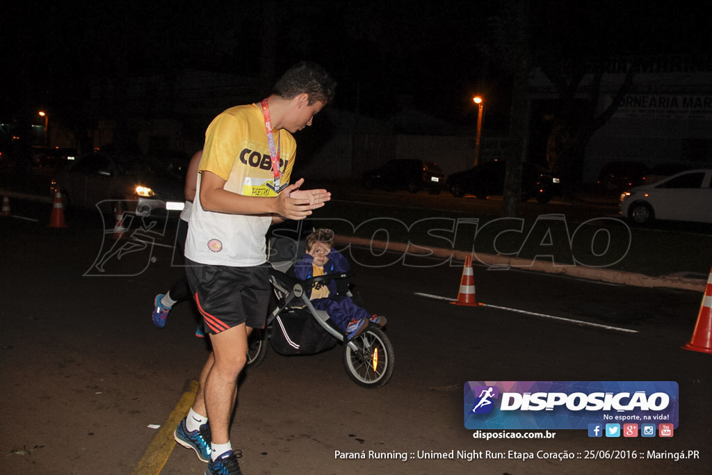 Unimed Night Run: Etapa Coração :: Paraná Running 2016