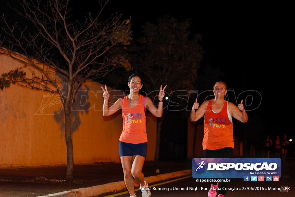 Unimed Night Run: Etapa Coração :: Paraná Running 2016