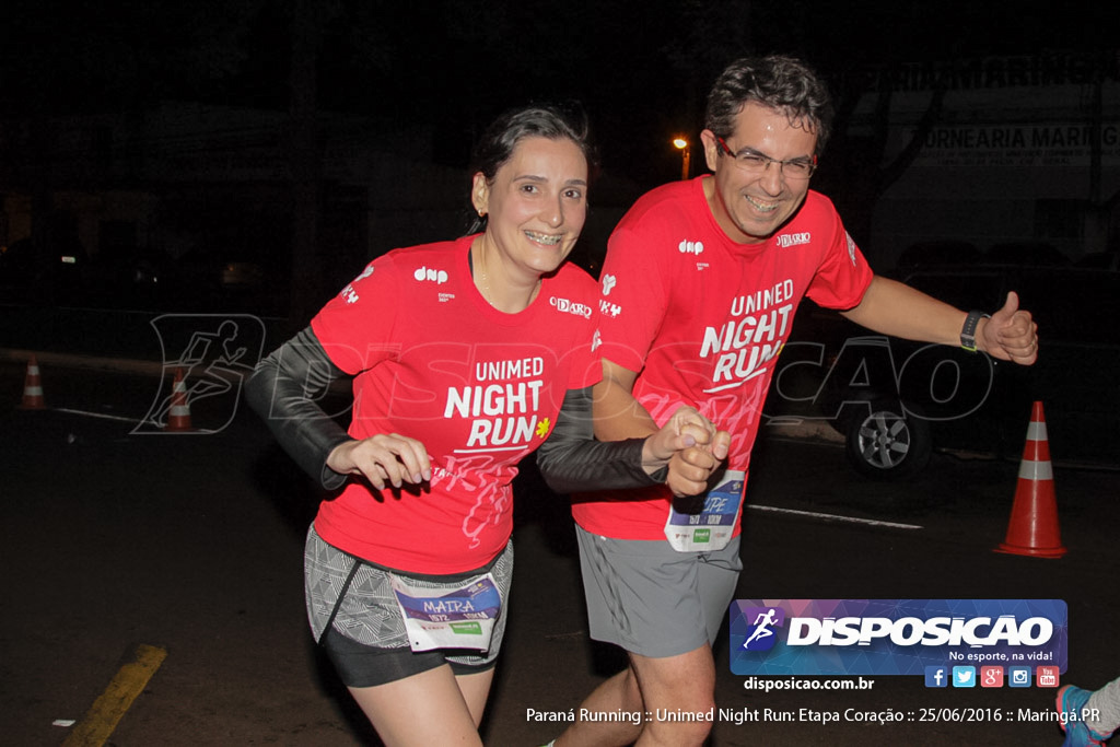 Unimed Night Run: Etapa Coração :: Paraná Running 2016