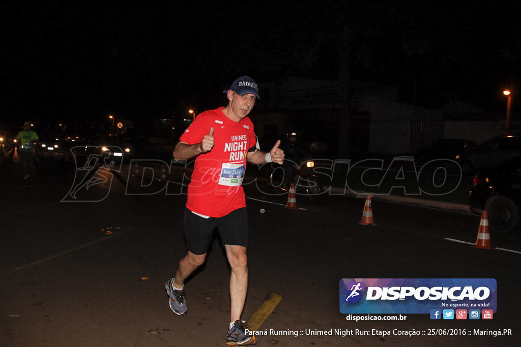 Unimed Night Run: Etapa Coração :: Paraná Running 2016