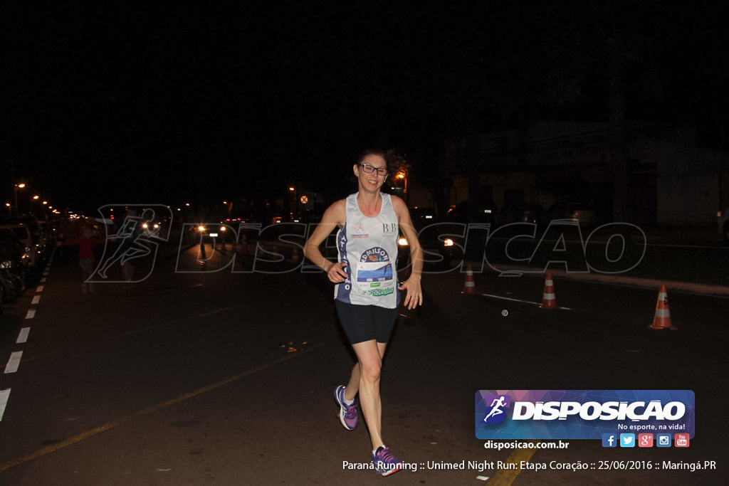 Unimed Night Run: Etapa Coração :: Paraná Running 2016