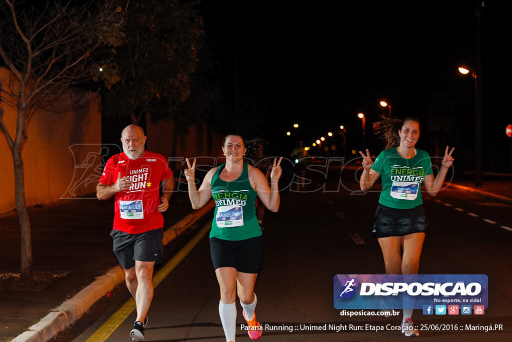 Unimed Night Run: Etapa Coração :: Paraná Running 2016