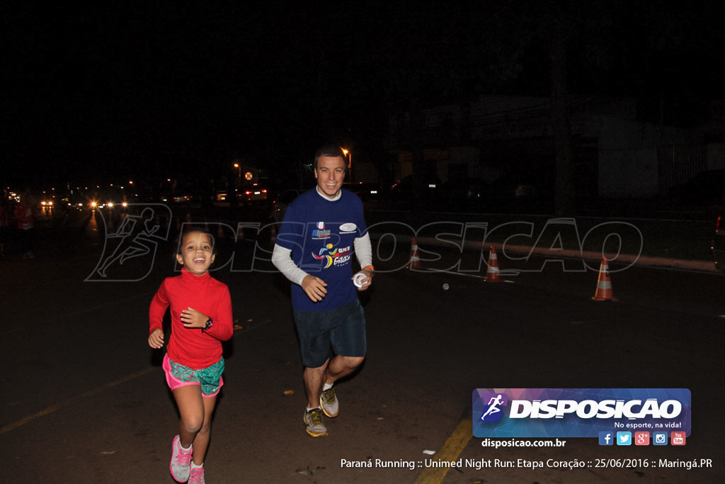 Unimed Night Run: Etapa Coração :: Paraná Running 2016