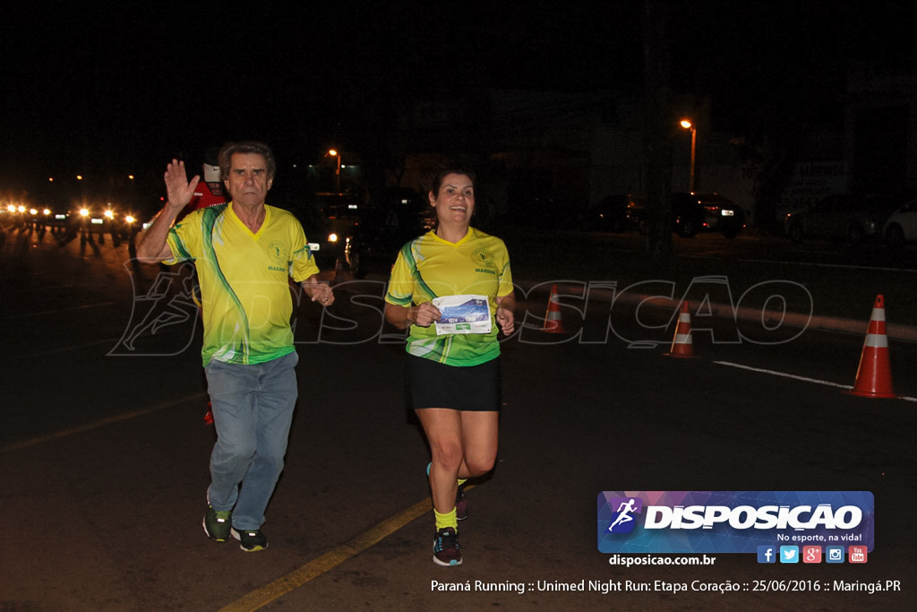 Unimed Night Run: Etapa Coração :: Paraná Running 2016