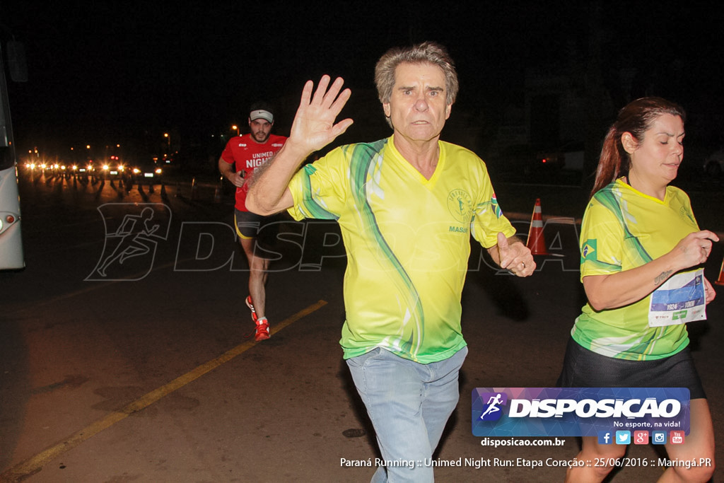 Unimed Night Run: Etapa Coração :: Paraná Running 2016