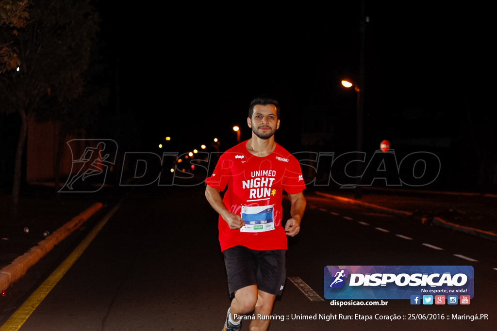 Unimed Night Run: Etapa Coração :: Paraná Running 2016