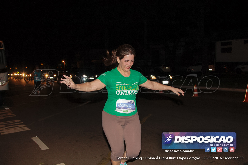 Unimed Night Run: Etapa Coração :: Paraná Running 2016