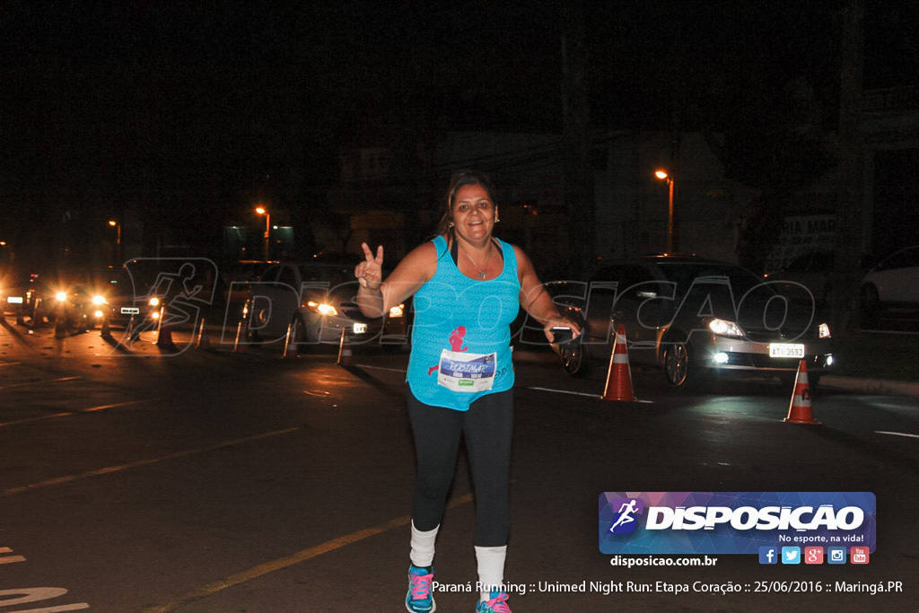 Unimed Night Run: Etapa Coração :: Paraná Running 2016