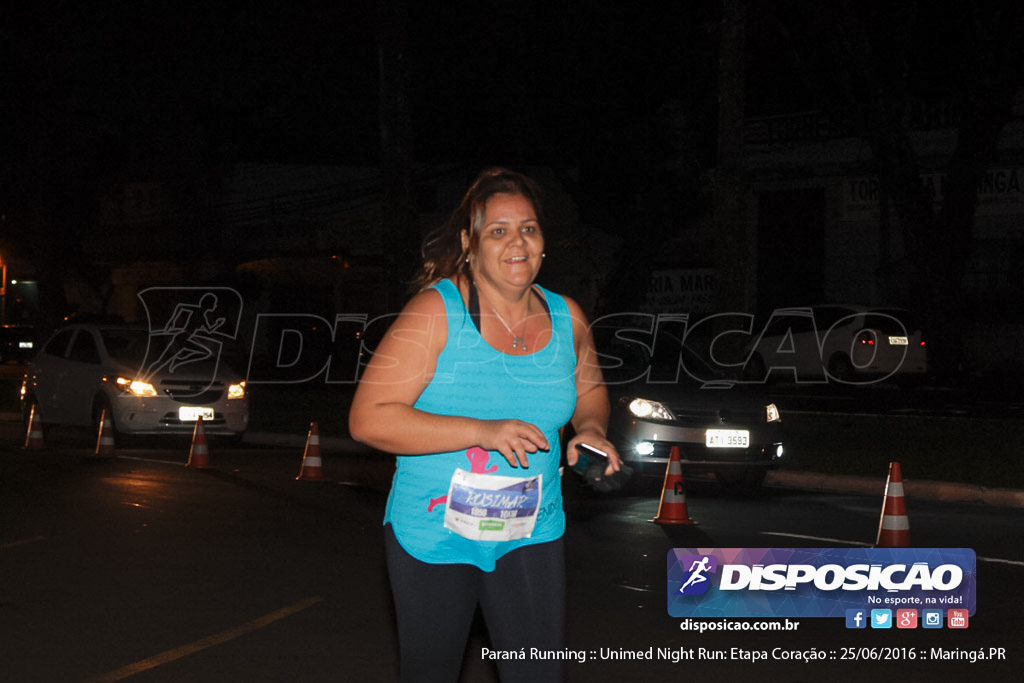 Unimed Night Run: Etapa Coração :: Paraná Running 2016