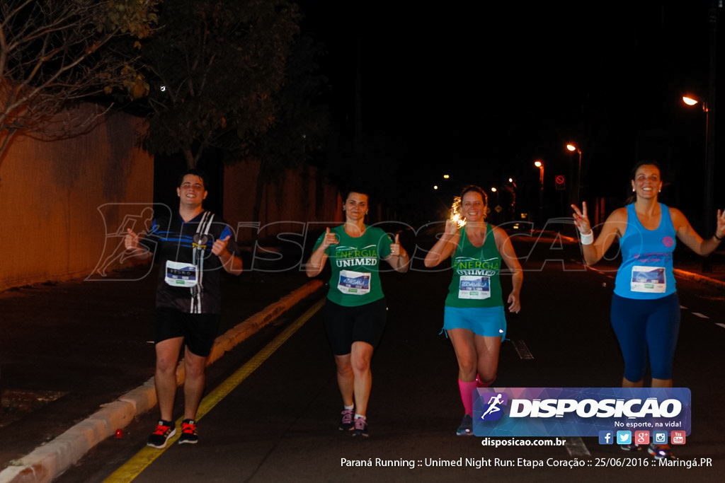 Unimed Night Run: Etapa Coração :: Paraná Running 2016