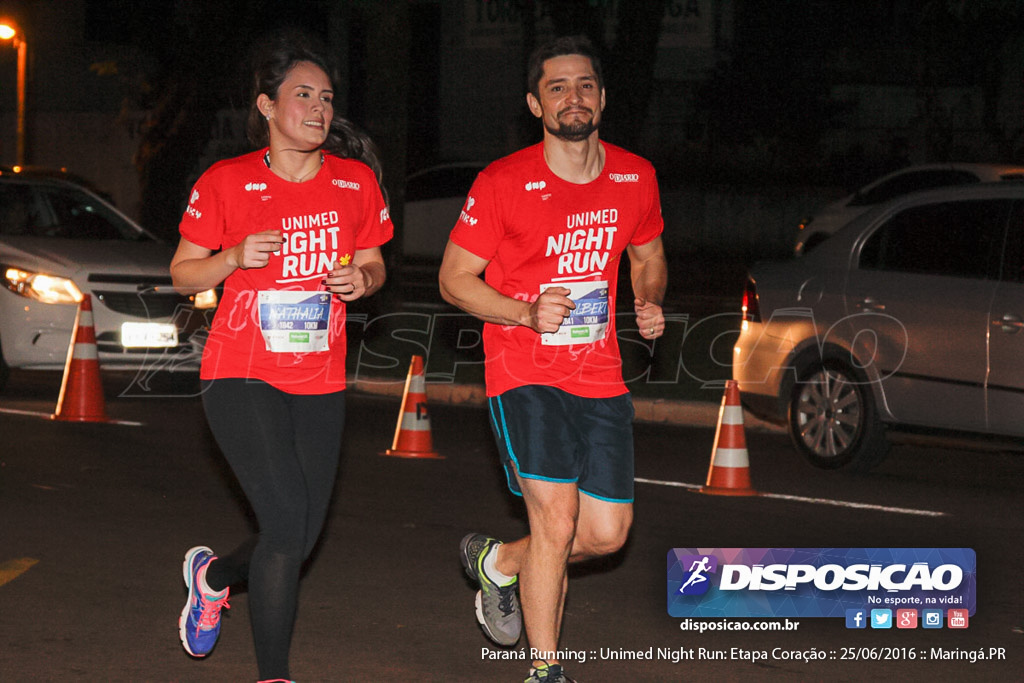 Unimed Night Run: Etapa Coração :: Paraná Running 2016