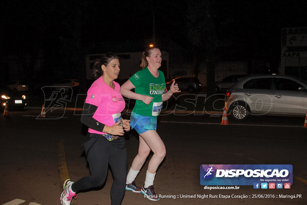 Unimed Night Run: Etapa Coração :: Paraná Running 2016