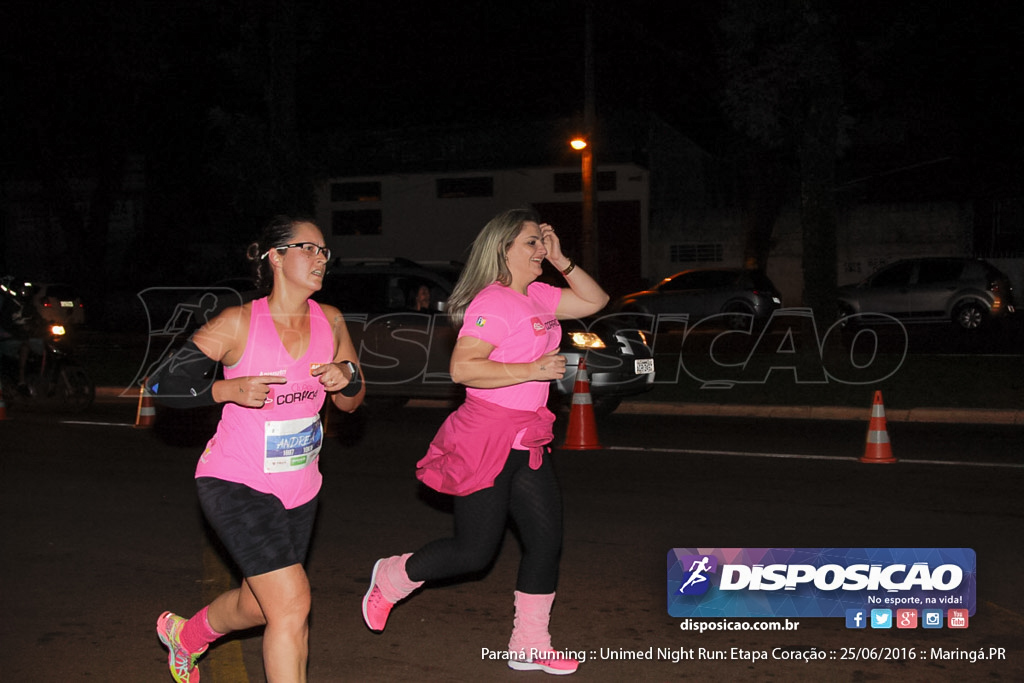 Unimed Night Run: Etapa Coração :: Paraná Running 2016