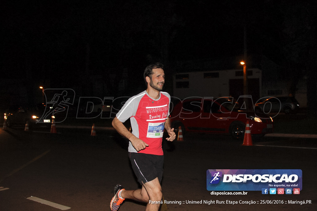 Unimed Night Run: Etapa Coração :: Paraná Running 2016