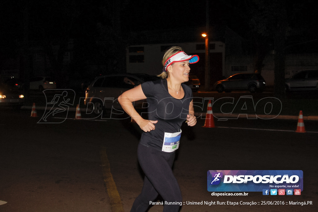 Unimed Night Run: Etapa Coração :: Paraná Running 2016