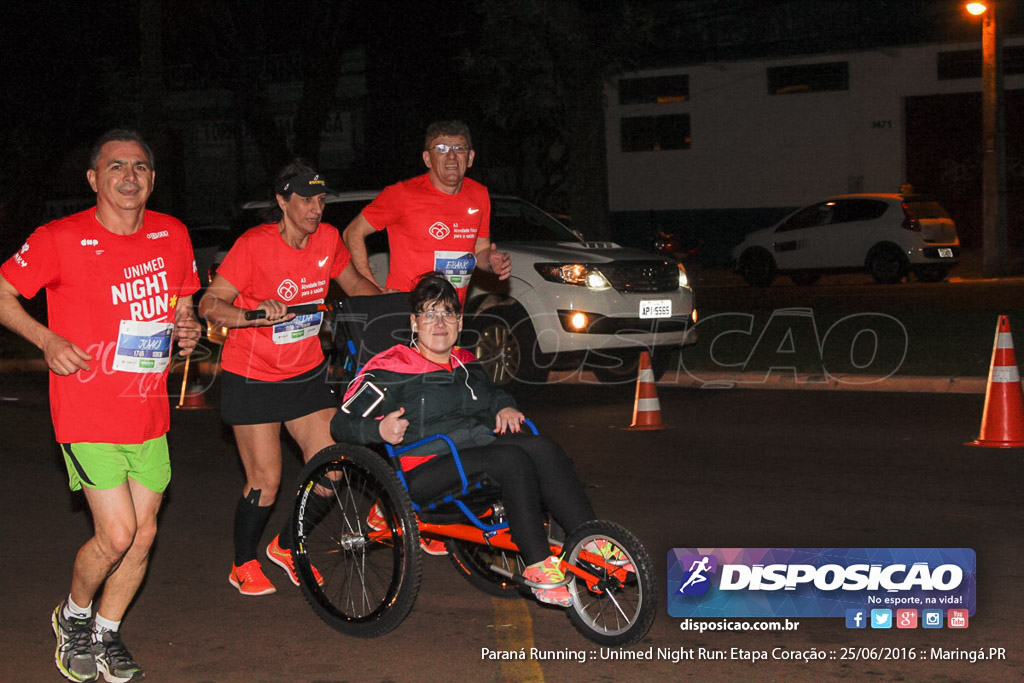 Unimed Night Run: Etapa Coração :: Paraná Running 2016