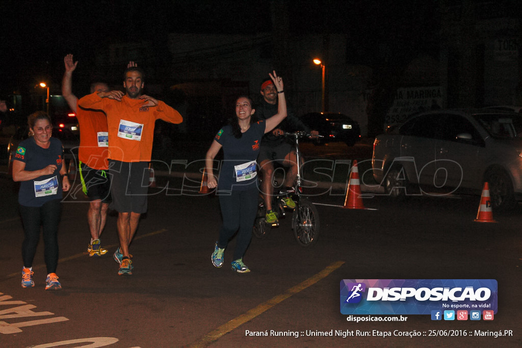 Unimed Night Run: Etapa Coração :: Paraná Running 2016