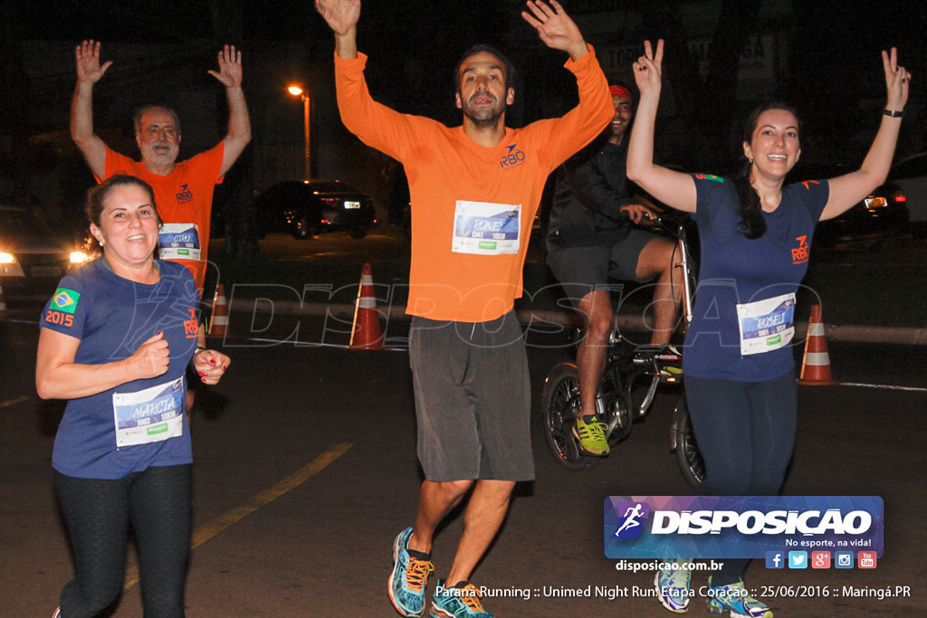 Unimed Night Run: Etapa Coração :: Paraná Running 2016