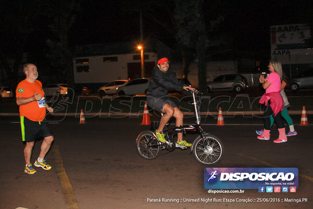 Unimed Night Run: Etapa Coração :: Paraná Running 2016