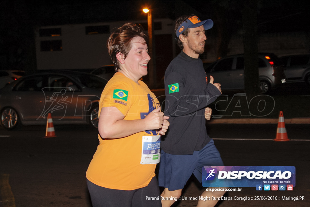 Unimed Night Run: Etapa Coração :: Paraná Running 2016