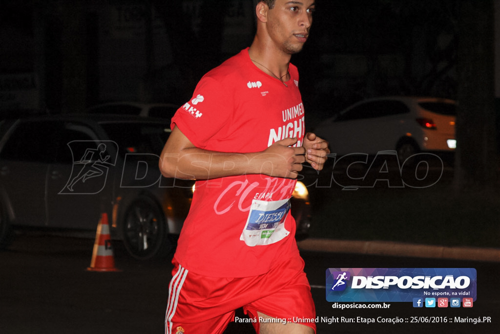 Unimed Night Run: Etapa Coração :: Paraná Running 2016