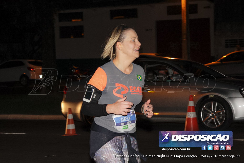 Unimed Night Run: Etapa Coração :: Paraná Running 2016