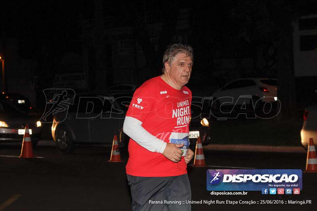 Unimed Night Run: Etapa Coração :: Paraná Running 2016