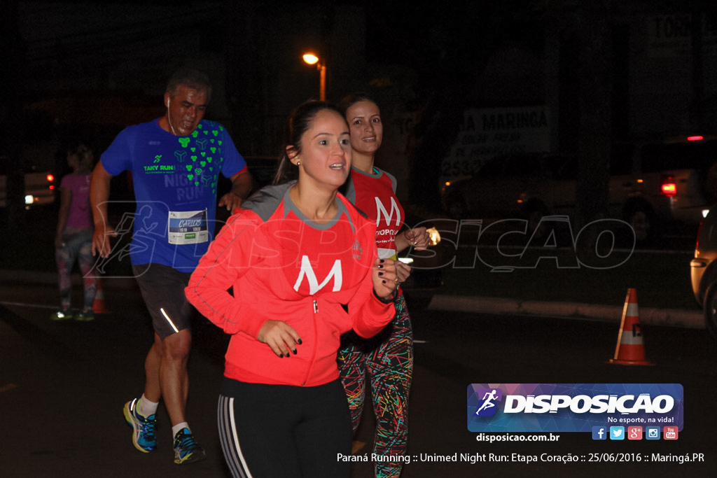 Unimed Night Run: Etapa Coração :: Paraná Running 2016