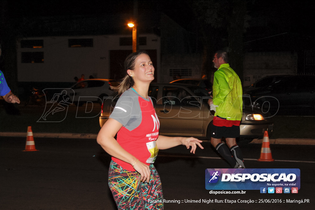 Unimed Night Run: Etapa Coração :: Paraná Running 2016