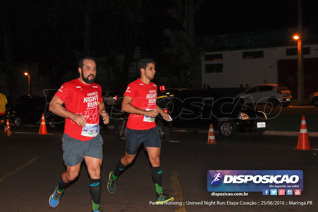 Unimed Night Run: Etapa Coração :: Paraná Running 2016